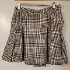 New with Tags Free Assembly Wool Plaid Mini Skirt